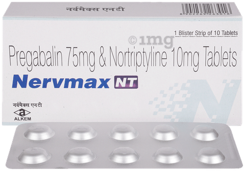 Nervmax NT 75mg/10mg Tablet