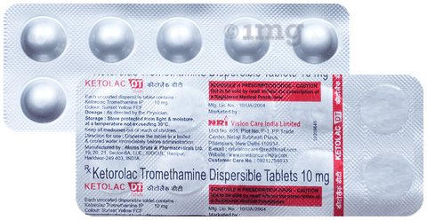 Ketolac 10mg Tablet DT image