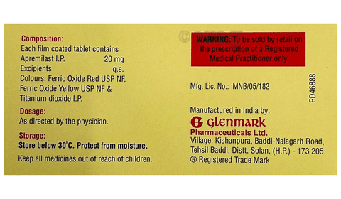 Aprezo 20 Tablet image