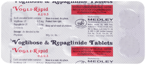 Vogli Rapid 0.5mg/0.2mg Tablet