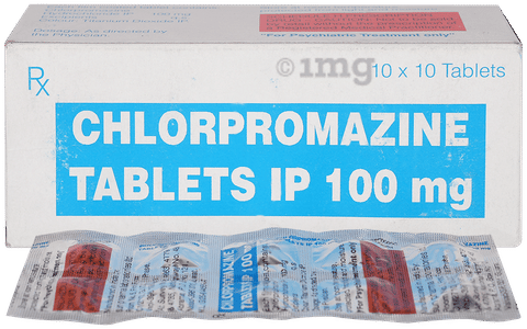 Chlorpromazine 100mg Tablet image