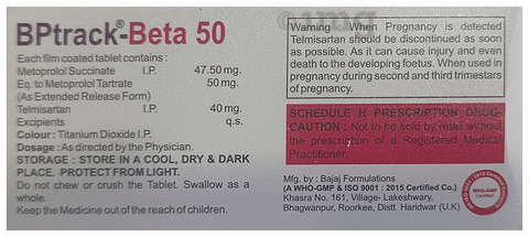 Bptrack-Beta 50 Tablet ER