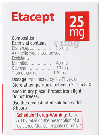 Etacept 25mg Injection image