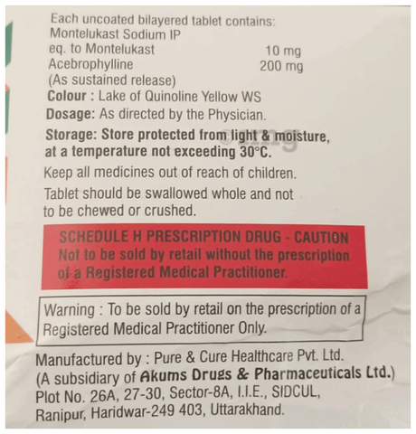 Monteluke AB Tablet SR image