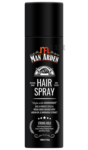 Man Arden Combo Pack of Hair Spray 180ml, Hair Styling Gel 50gm & Hair  Fiber Wax 50gm: Buy combo pack of 3 Packs at best price in India | 1mg