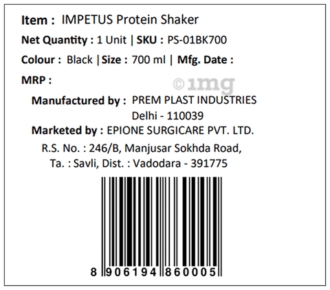 Impetus Protein Shaker Black 2