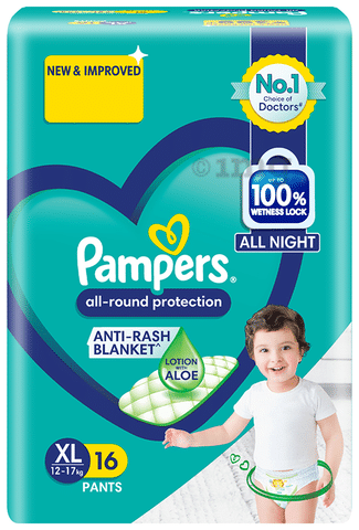 Buy Pampers Happy Skin Pants (XL) 7's Online at Best Price - Diapers