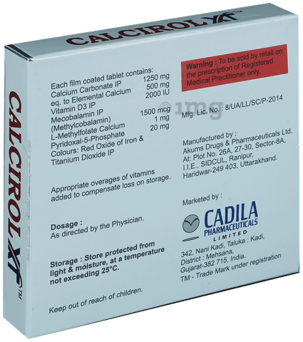 Calcirol XT Tablet image