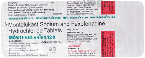 Montegress FX 10mg/120mg Tablet image Montegress FX 10mg/120mg Tablet image