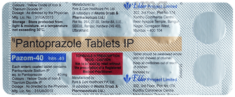 PazoM 40mg Tablet image PazoM 40mg Tablet image