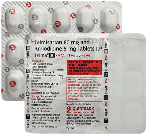 Telma 80-AM Tablet image