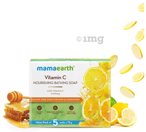 Mamaearth Vitamin C Nourishing Bath Soap 75gm Each Buy combo