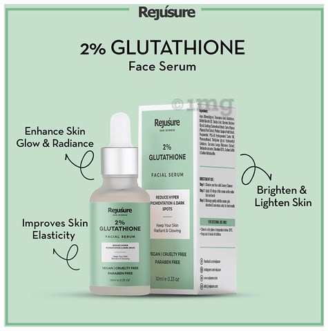 Rejusure 2% Glutathione Facial Serum: Buy bottle of 10.0 ml Serum at best  price in India