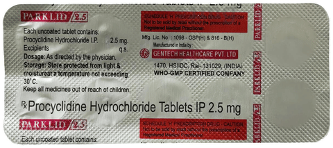Parklid 2.5mg Tablet image Parklid 2.5mg Tablet image