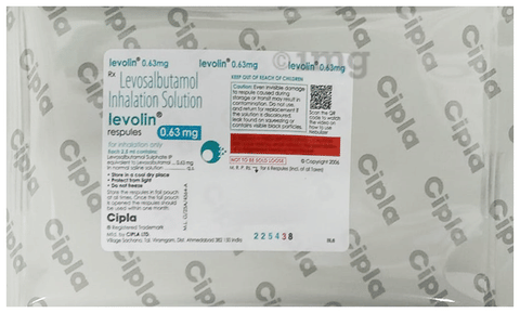 Levolin 0.63mg Respules (2.5ml Each) image Levolin 0.63mg Respules (2.5ml Each) image