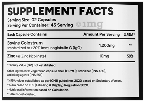 Ujana Colostrum 1210mg Capsule 4
