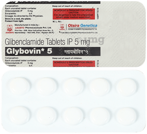 Glybovin 5 Tablet image Glybovin 5 Tablet image