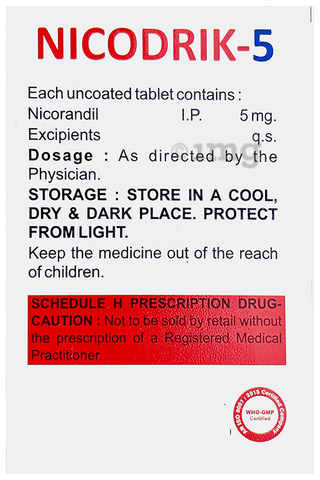 Nicodrik 5 Tablet image