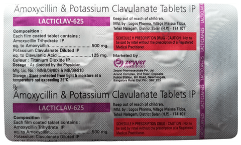 Lacticlav 625 Tablet image Lacticlav 625 Tablet image