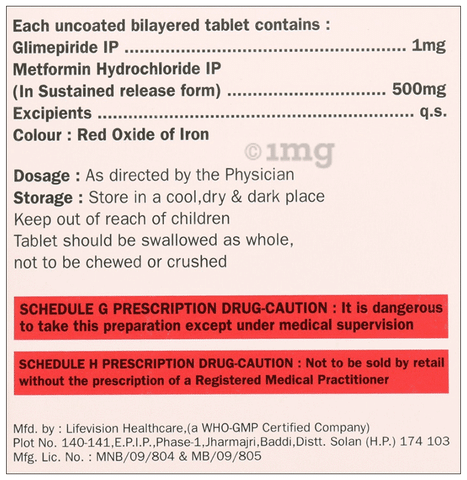 Glykit-M 1 Tablet SR