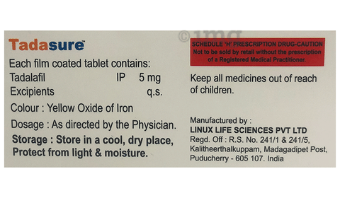 Tadasure 5mg Tablet image Tadasure 5mg Tablet image