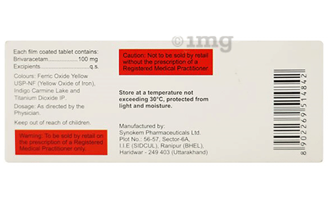 Brivasure 100mg Tablet image
