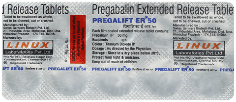 Pregalift 50mg Tablet ER image