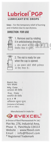 Lubricel PGP Eye Drop