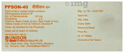 Ppson 40mg Tablet