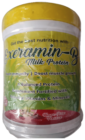 Exeramin-B Milk Protein Powder Kesar Pista: Buy jar of 200 gm Powder at  best price in India | 1mg