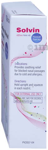 Solvin Nasal Spray Buy packet of 20.0 ml Nasal Spray at best