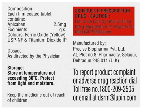Pixaflo 2.5mg Tablet image