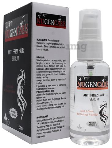 Nugencare Anti Frizz Hair Serum: Buy pump bottle of 50 ml Serum at best  price in India | 1mg