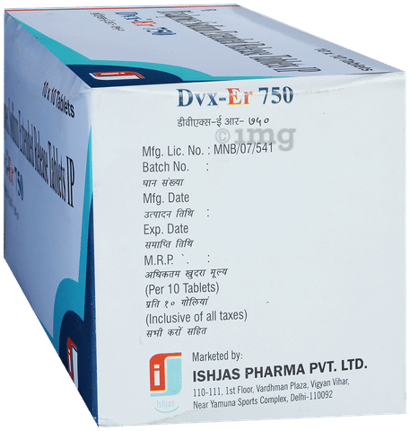 Dvx 750mg Tablet ER image