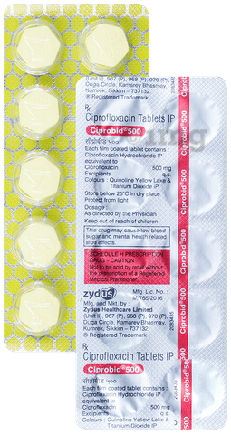Ciprobid 500 Tablet image