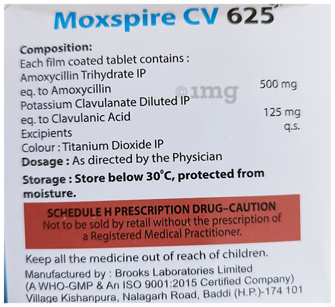 Moxspire CV 625 Tablet