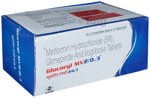 Glucoryl-MV 2/0.3 Tablet SR image Glucoryl-MV 2/0.3 Tablet SR image