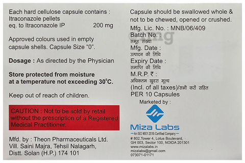 Itroza 200 Capsule image