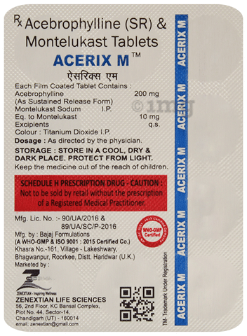 Acerix M Tablet SR image Acerix M Tablet SR image