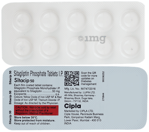 SitaCIP 50mg Tablet image