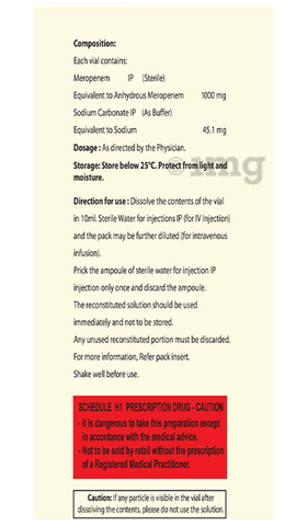 Merotics 1 g Injection image