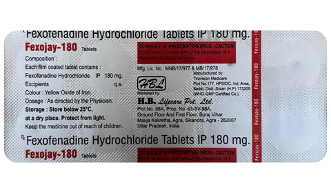 Fexojay 180 Tablet image Fexojay 180 Tablet image