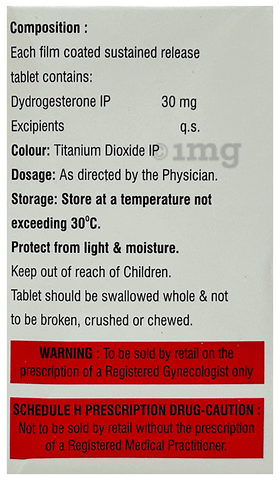 Dydroease 30mg Tablet SR image Dydroease 30mg Tablet SR image
