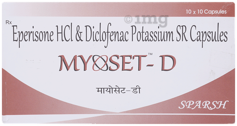 Myoset-D 150mg/100mg Capsule SR image Myoset-D 150mg/100mg Capsule SR image