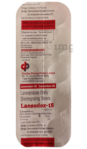 Lansodoz 15 Tablet DT Orange image Lansodoz 15 Tablet DT Orange image