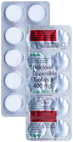 Acivir 400 DT Tablet image