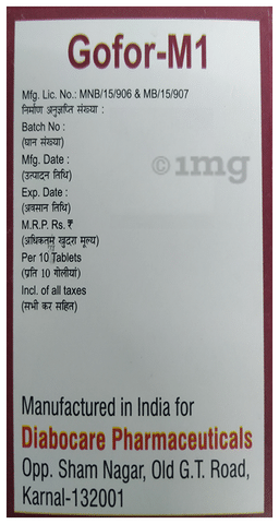 Gofor M 1mg/500mg Tablet PR