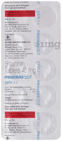 Prucros 40mg Tablet image