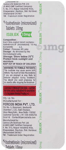 Isolox 10mg Tablet image