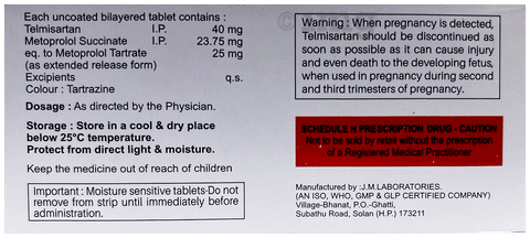 Telsive Beta 25 Tablet ER image